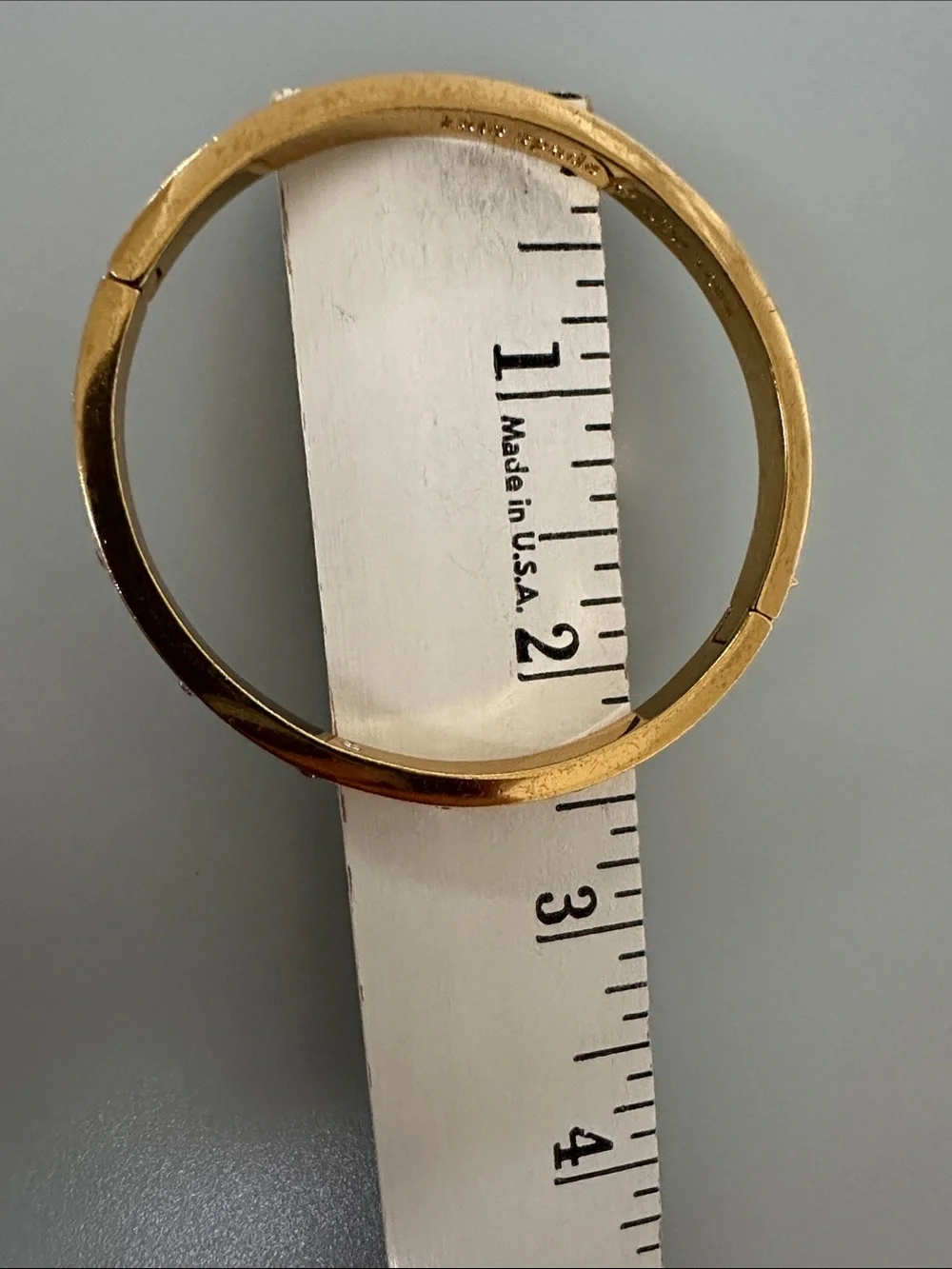 kate spade Gold Crystal-Studded Bangle Bracelet - Picture 8 of 9